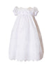 Baby Girls White Jada Christening Gown Newborn-24M - SophiasStyle.com